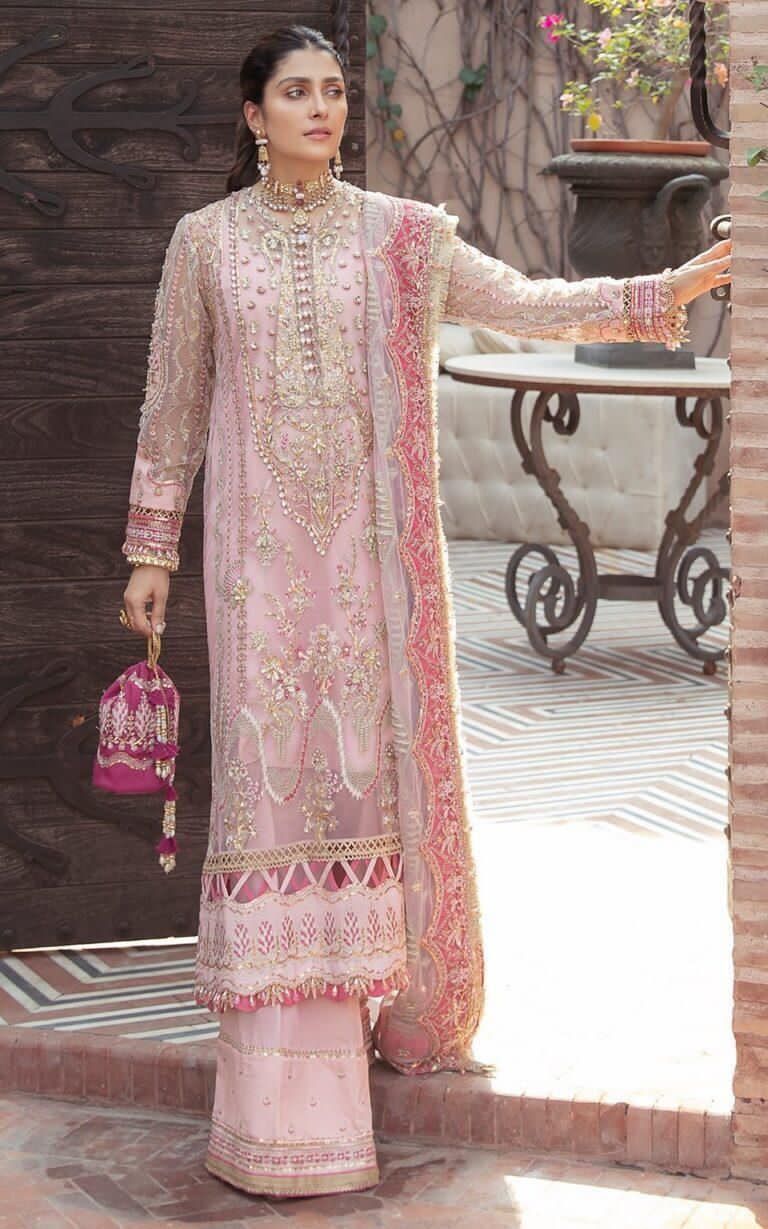 Afrozeh Organza Embroided Un-Stitch