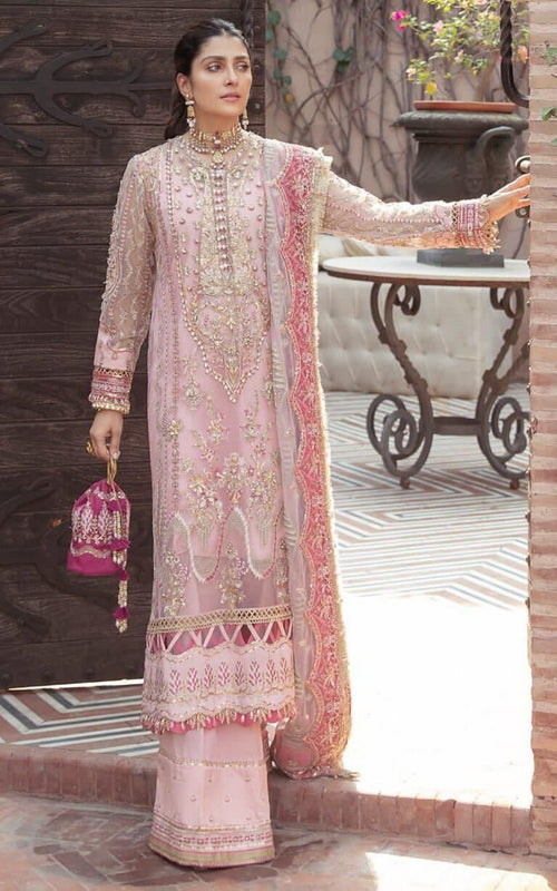 Afrozeh Organza Embroided Un-Stitch