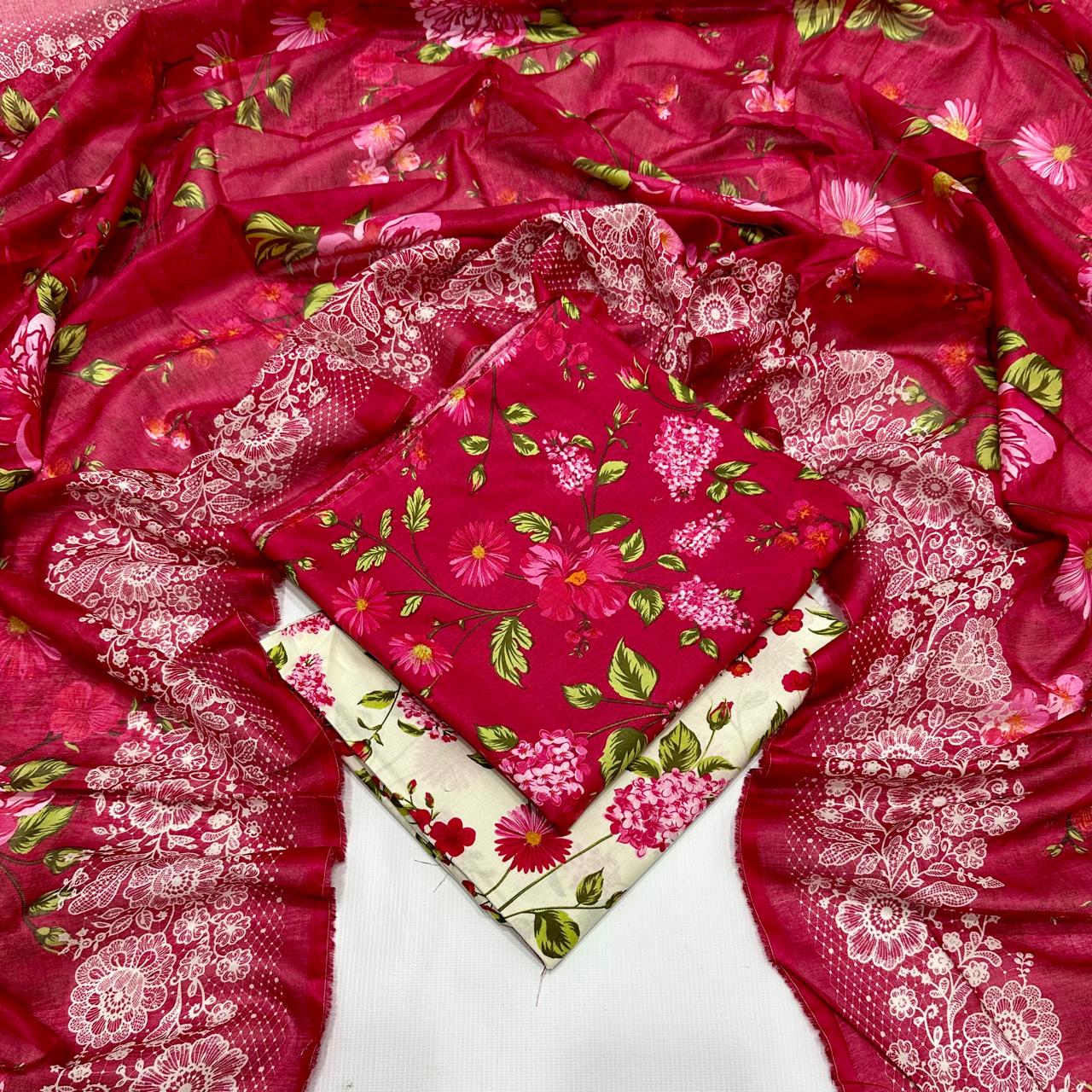 BIN SAEED | Premium Unstitched 3-Piece Lawn Suit (Article 31)