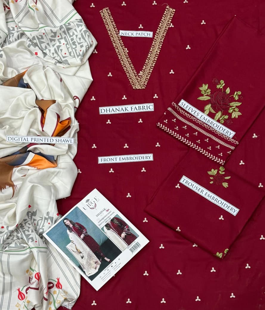 LAWN 3 PIECE EMBROIDERY  EID COLLECTION